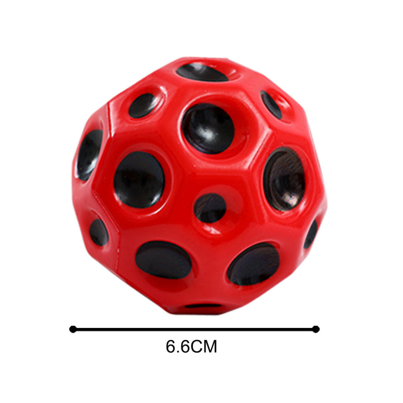 Super Bouncy Moon Shaped Crater Textured Porous Kid’s Ball Toys