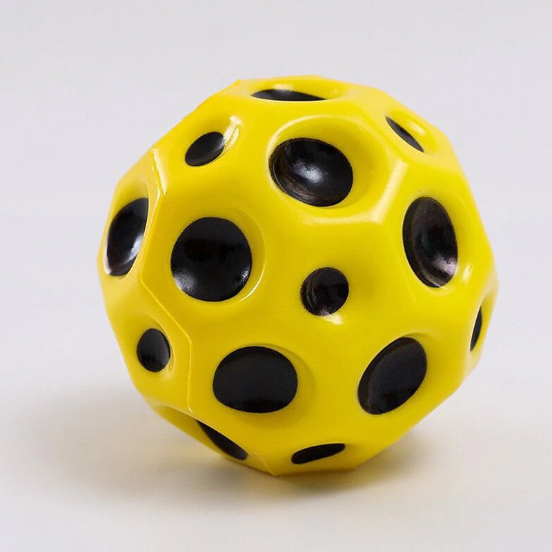 Super Bouncy Moon Shaped Crater Textured Porous Kid’s Ball Toys