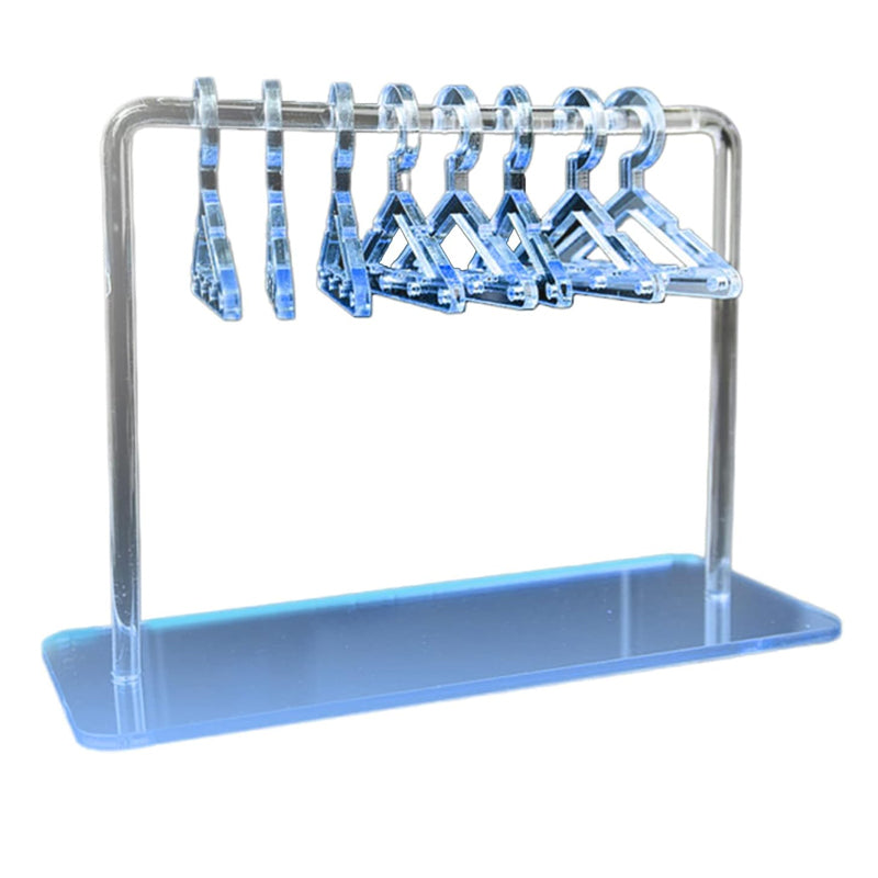 Acrylic Earring Hanging Display Rack Stand with Mini Coat Hangers