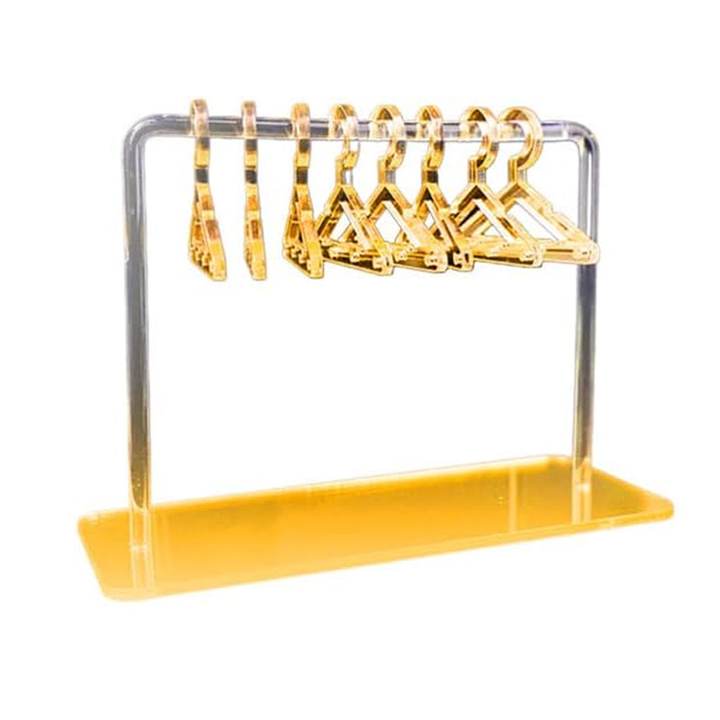 Acrylic Earring Hanging Display Rack Stand with Mini Coat Hangers
