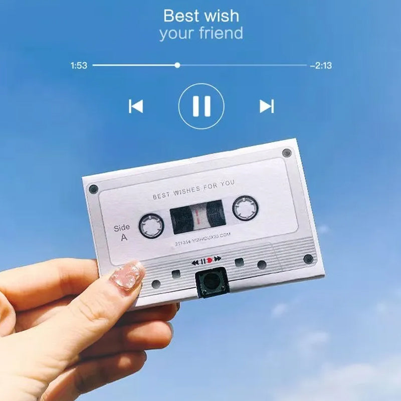 Old Fashioned Tape Retro Voice Message and Short Greeting Recorder