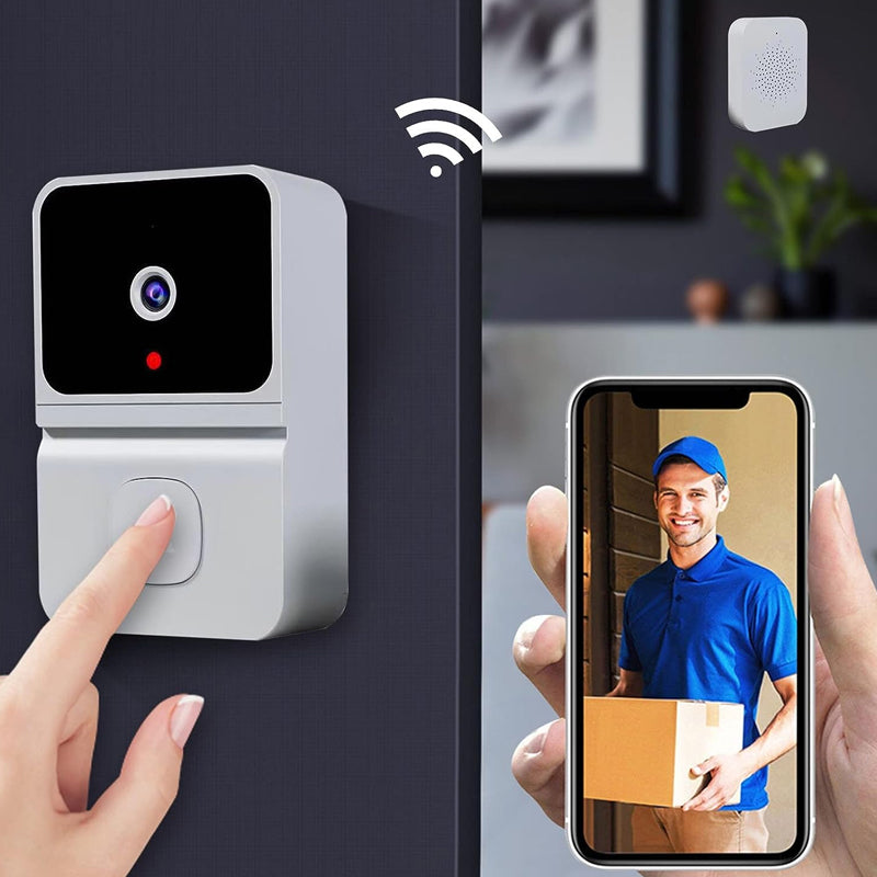 Wireless Video Support Doorbell with Night Vision Camera and Audio