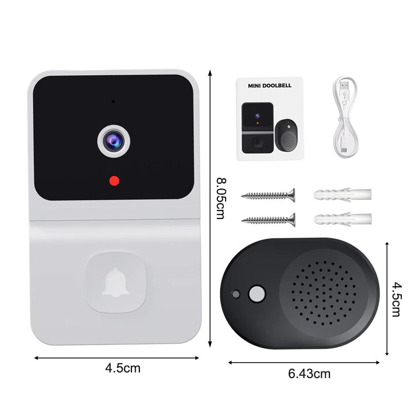 Wireless Video Support Doorbell with Night Vision Camera and Audio