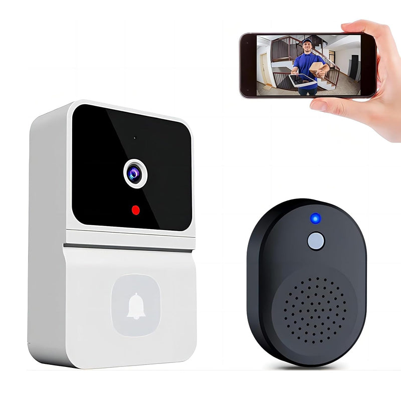 Wireless Video Support Doorbell with Night Vision Camera and Audio