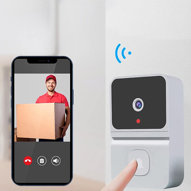 Wireless Video Support Doorbell with Night Vision Camera and Audio