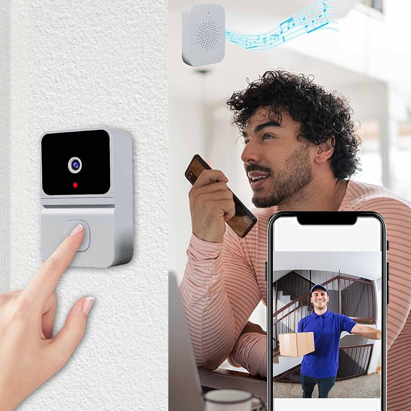 Wireless Video Support Doorbell with Night Vision Camera and Audio