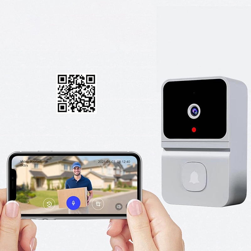Wireless Video Support Doorbell with Night Vision Camera and Audio