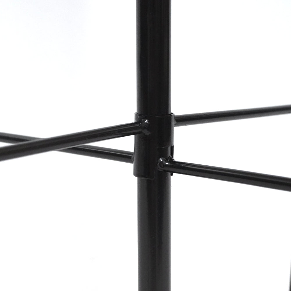 LUMIRO 2 Pack Double Shepherds Metal Hooks Garden Pole for Outdoor