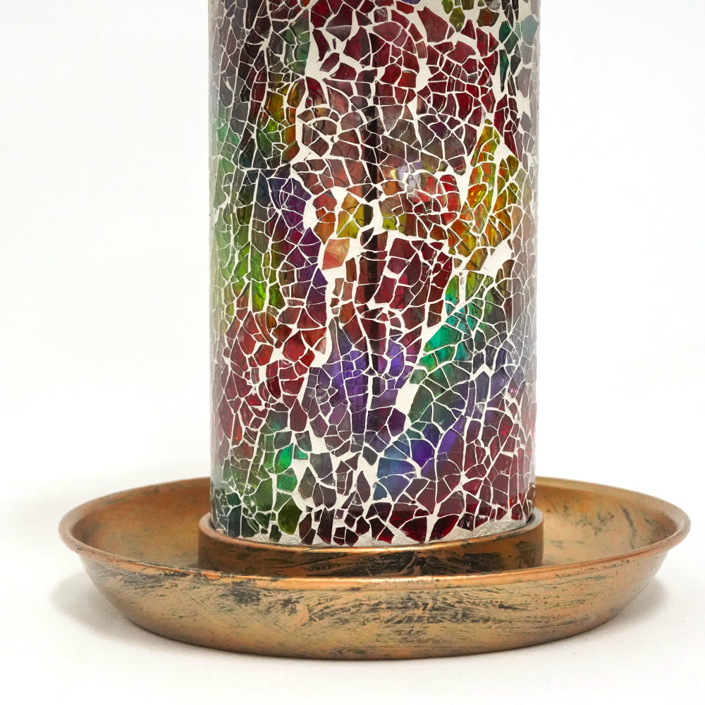 LUMIRO Outdoor Hanging Solar Bird Feeder and Garden Lantern