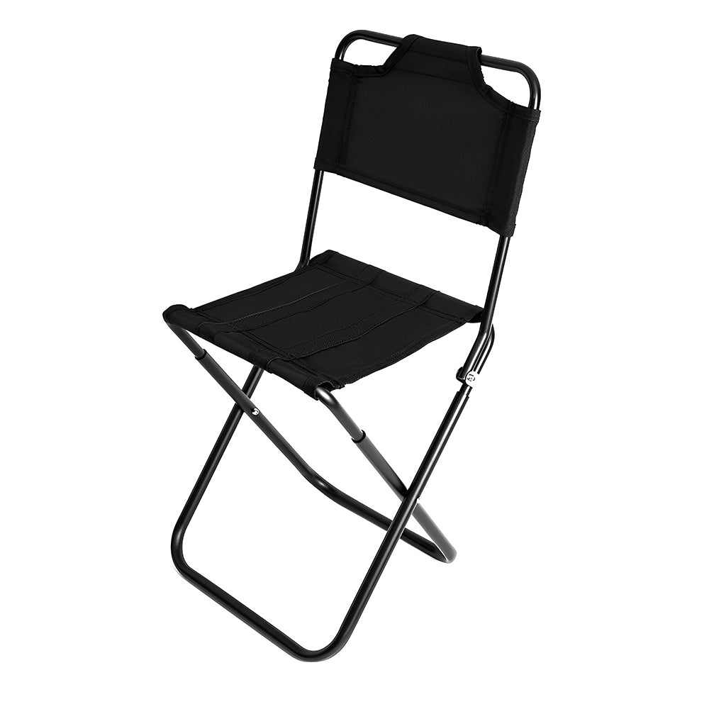 HYPERANGER Aluminum Portable Folding Camp Chair-Black