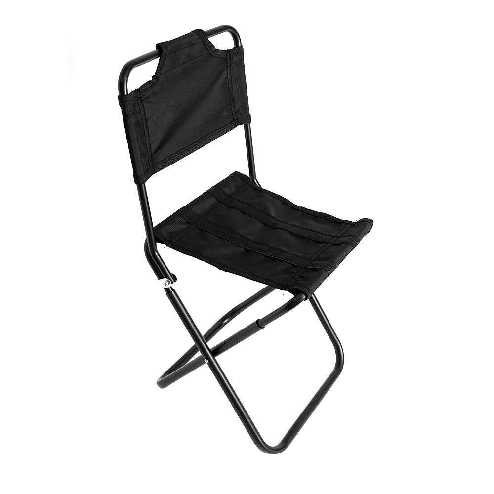 HYPERANGER Aluminum Portable Folding Camp Chair-Black