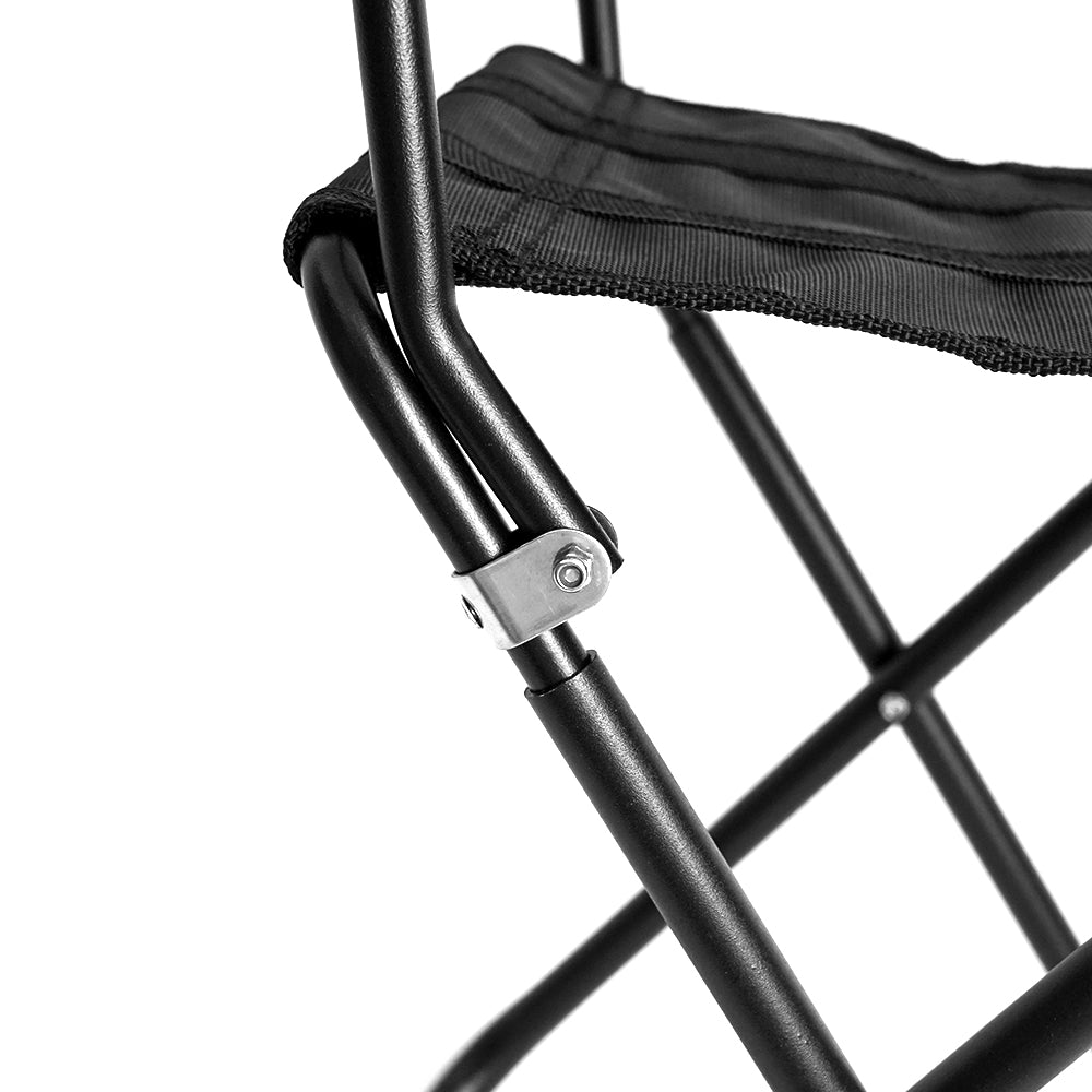 HYPERANGER Aluminum Portable Folding Camp Chair-Black