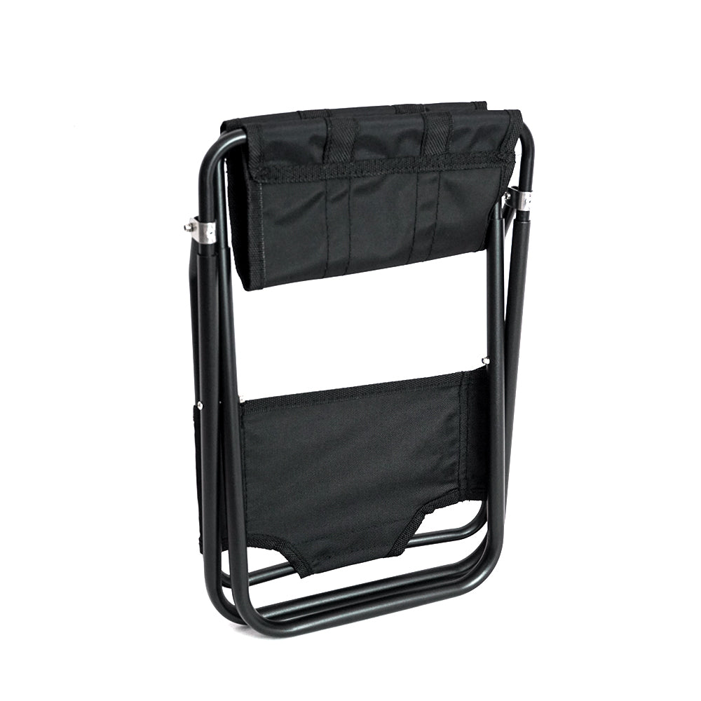 HYPERANGER Aluminum Portable Folding Camp Chair-Black