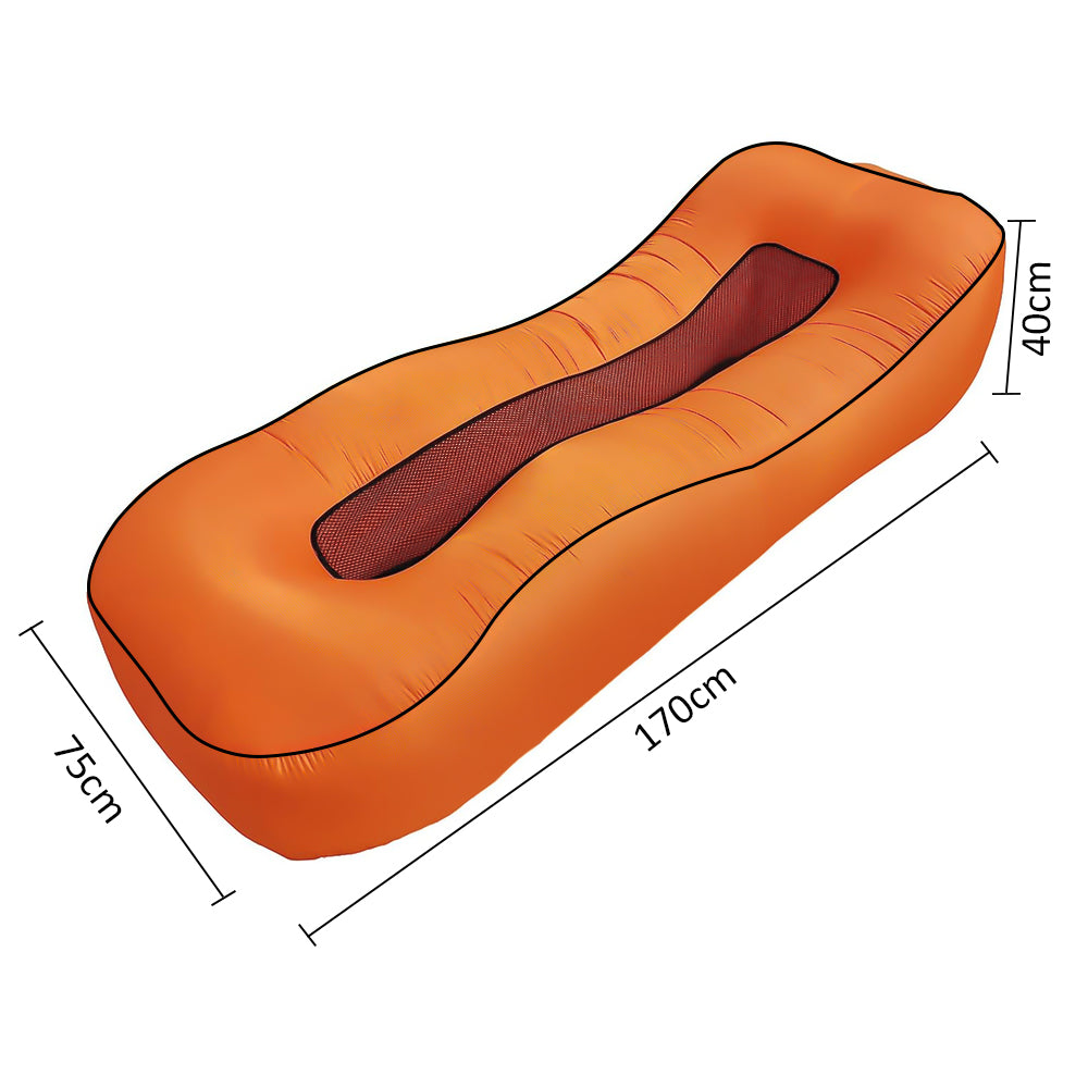 HYPERANGER Ergonomic Inflatable Lounger Beach Bed Camping Air Sofa