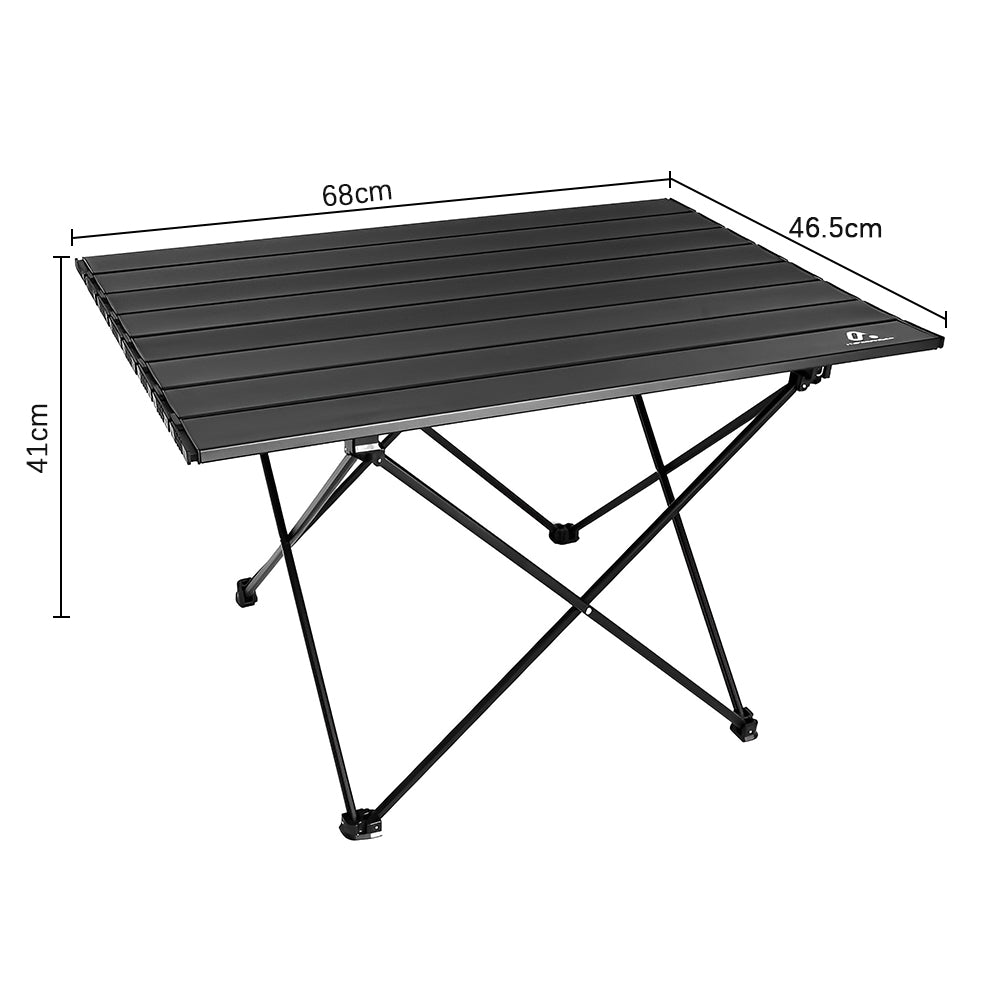 HYPERANGER Portable Aluminum Alloy Camping Folding Picnic Table