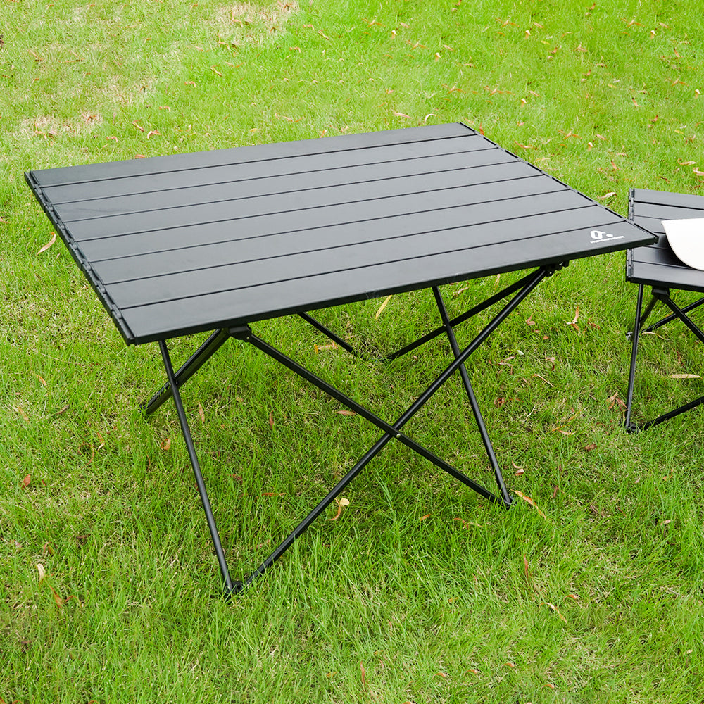 HYPERANGER Portable Aluminum Alloy Camping Folding Picnic Table