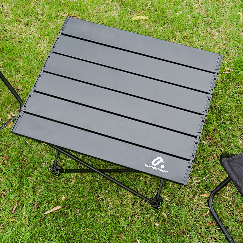 HYPERANGER Portable Aluminum Alloy Camping Folding Picnic Table-S
