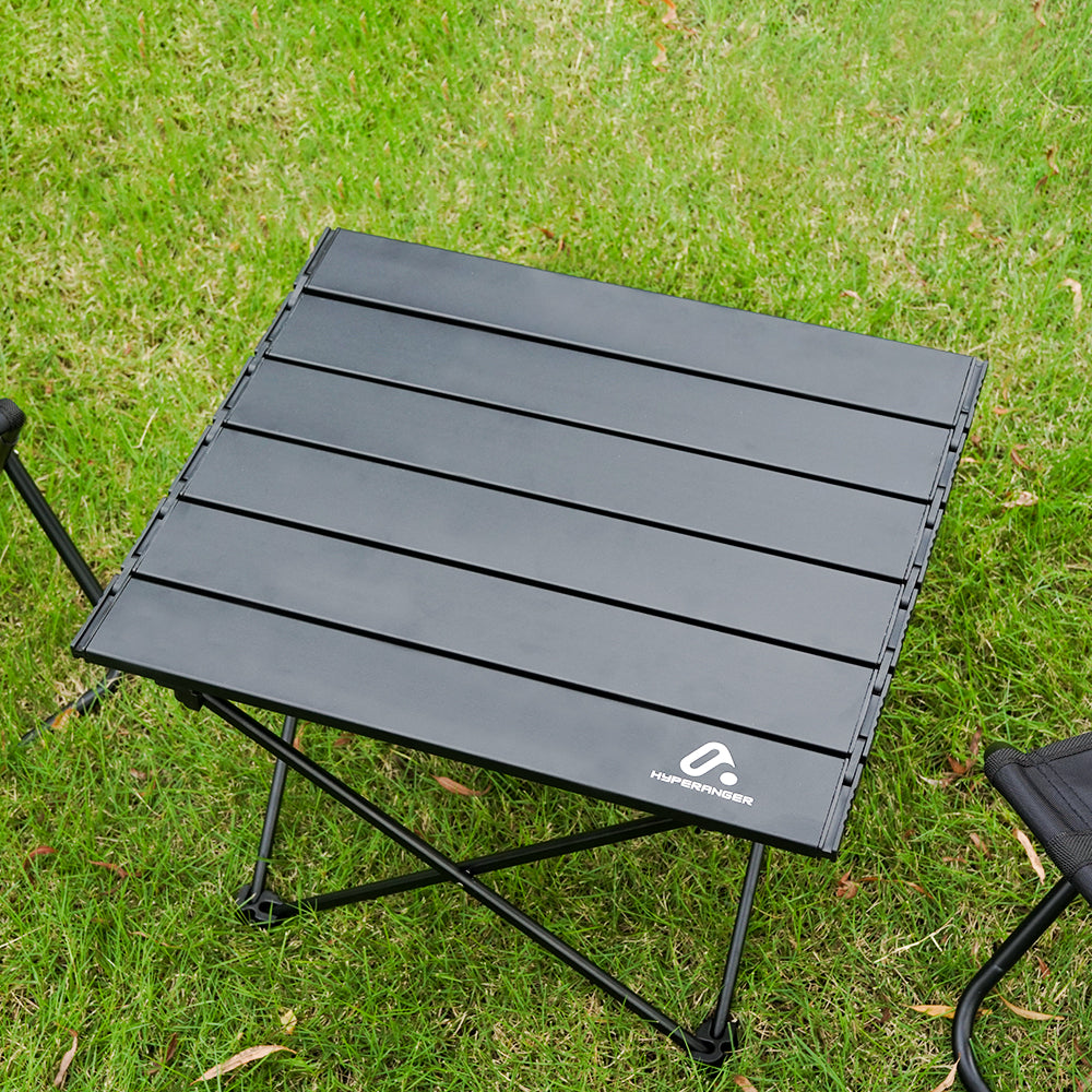 HYPERANGER Portable Aluminum Alloy Camping Folding Picnic Table-S