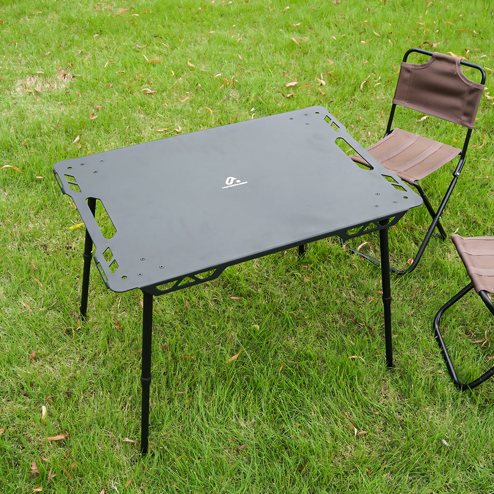 HYPERANNGER Aluminum Alloy Outdoor Camping Tactical Table