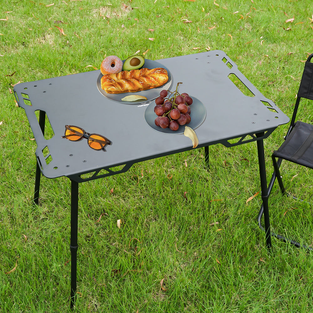 HYPERANNGER Aluminum Alloy Outdoor Camping Tactical Table