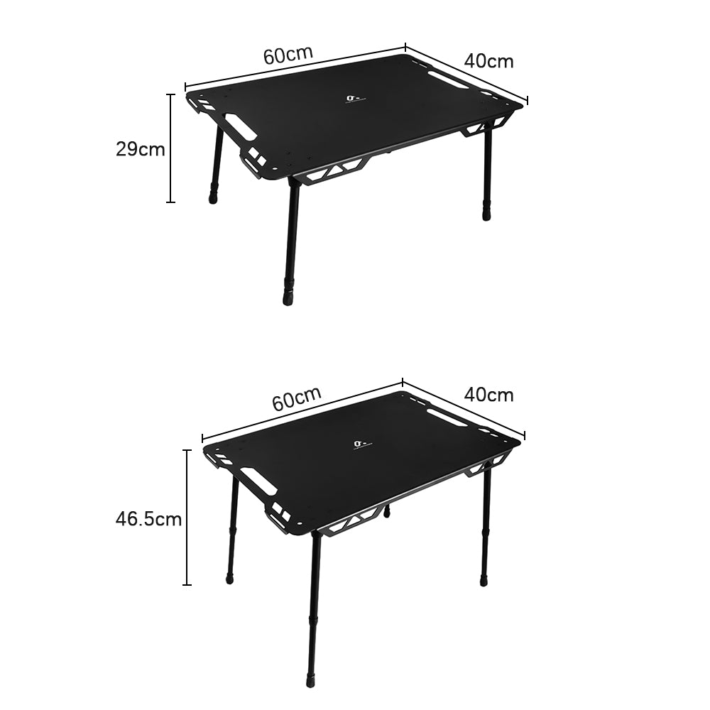 HYPERANNGER Aluminum Alloy Outdoor Camping Tactical Table