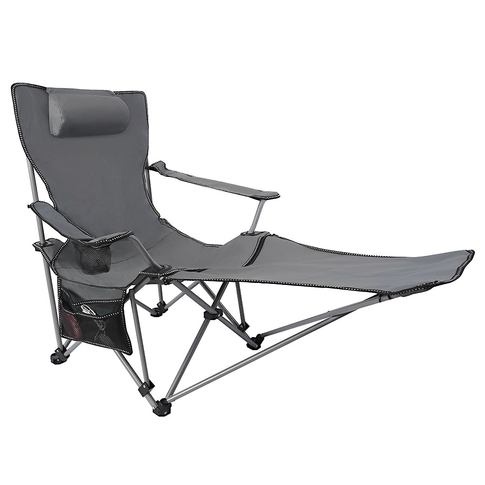 HYPERANGER Camping Chair with Foot Rest | Adjustable Sit and Lie Folding Chair for Ultimate Comfort
