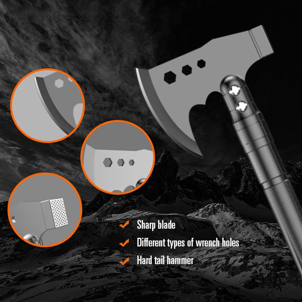 HYPERANGER Multifunctional Shovel Tactical Outdoor Survival Emergency Camping Gear