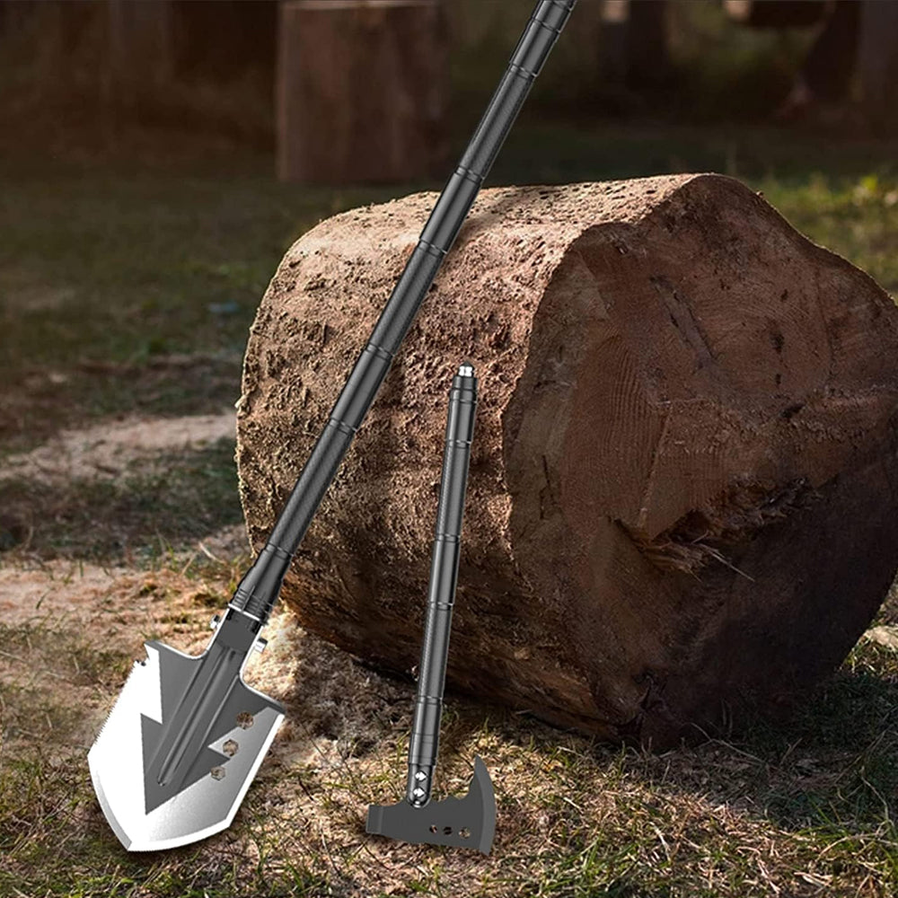 HYPERANGER Multifunctional Shovel Tactical Outdoor Survival Emergency Camping Gear
