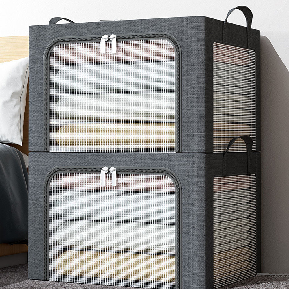 STORFEX Steel Framed Stackable Closet Storage Organizer