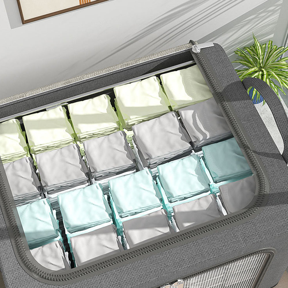 STORFEX Steel Framed Stackable Closet Storage Organizer