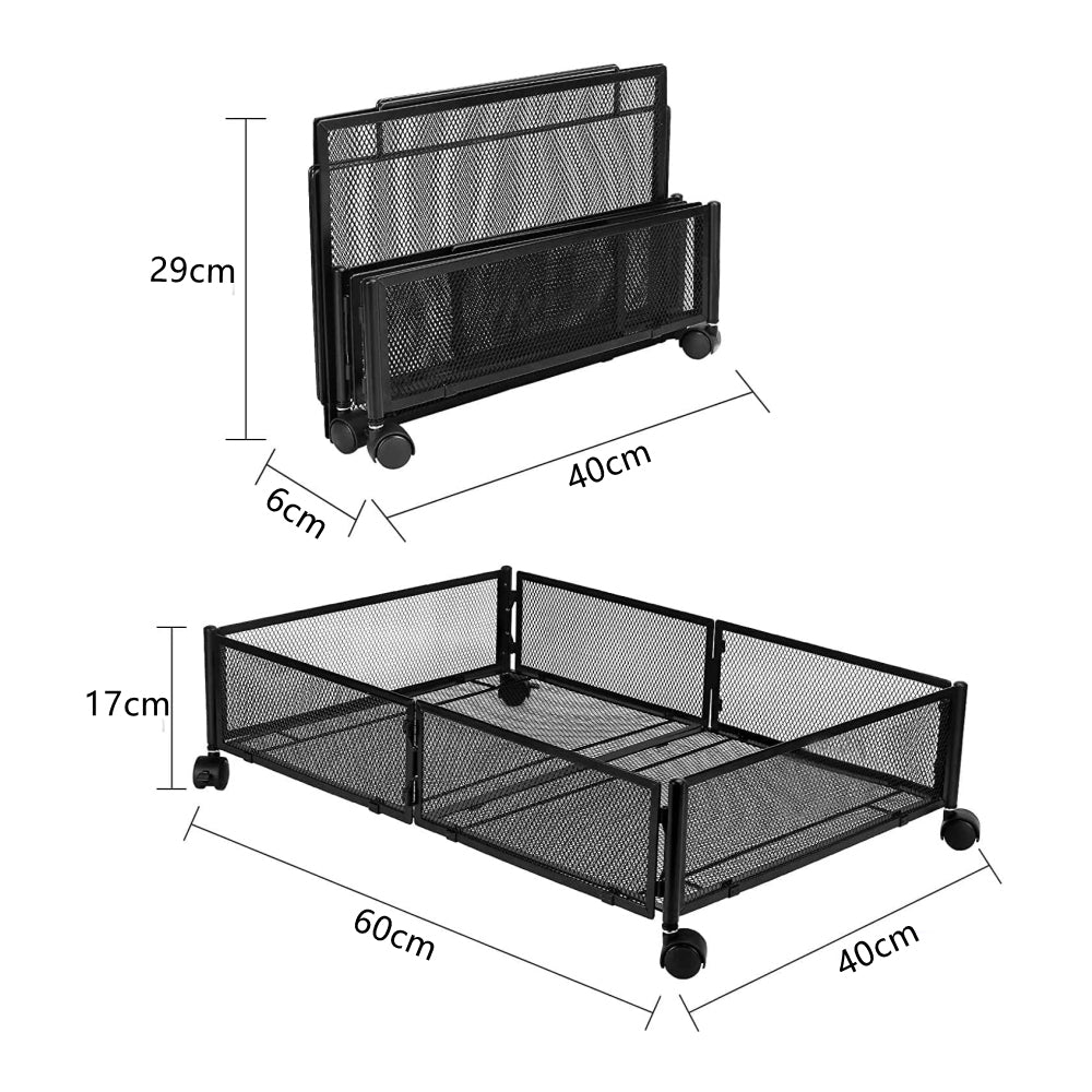 STORFEX Under-the-Bed Storage Organizer with Wheels