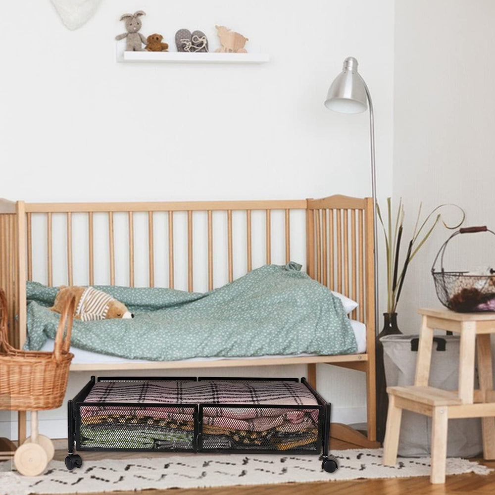 STORFEX Under-the-Bed Storage Organizer with Wheels