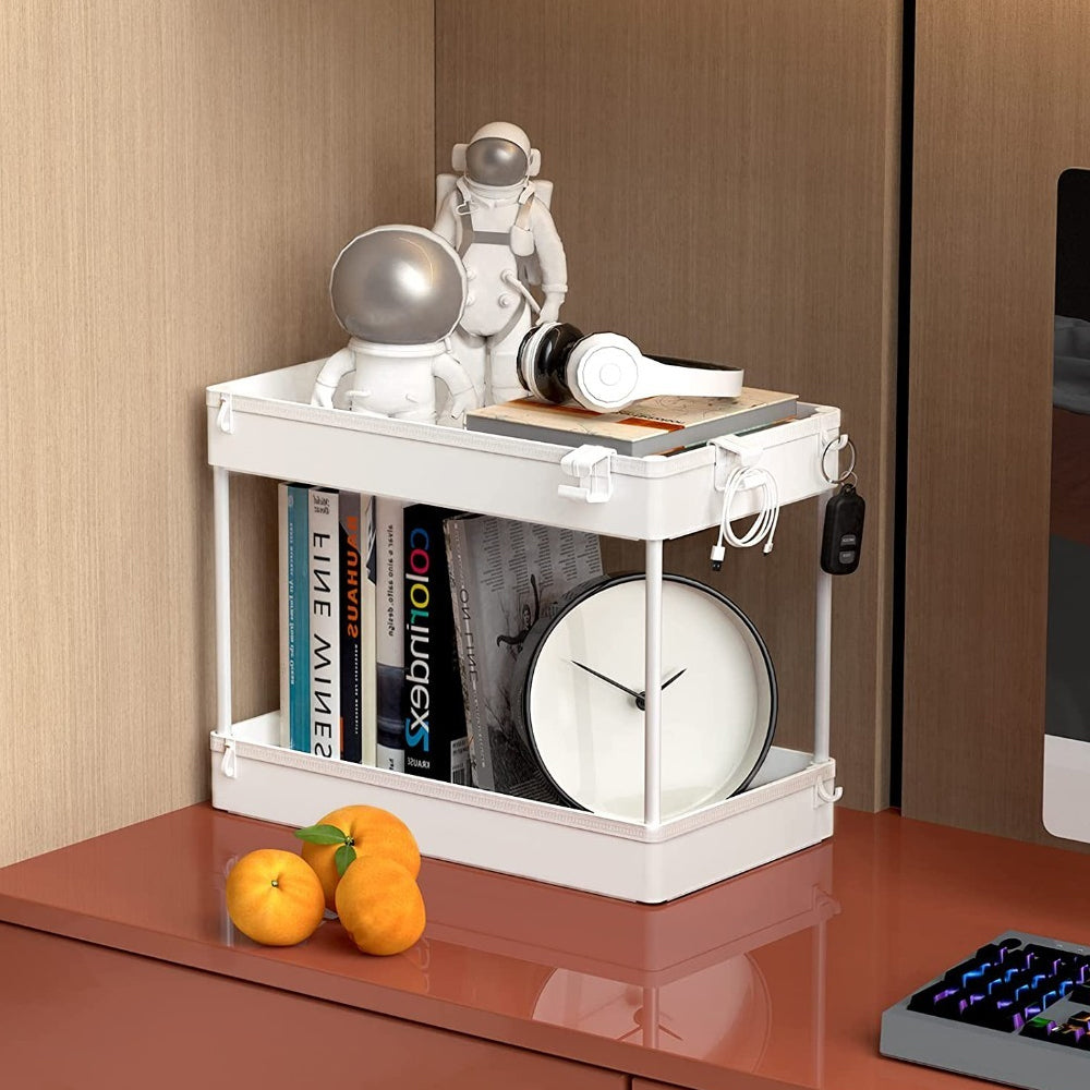 STORFEX 2-Tier Under Sink Storage Organizer Bathroom Standing Rack