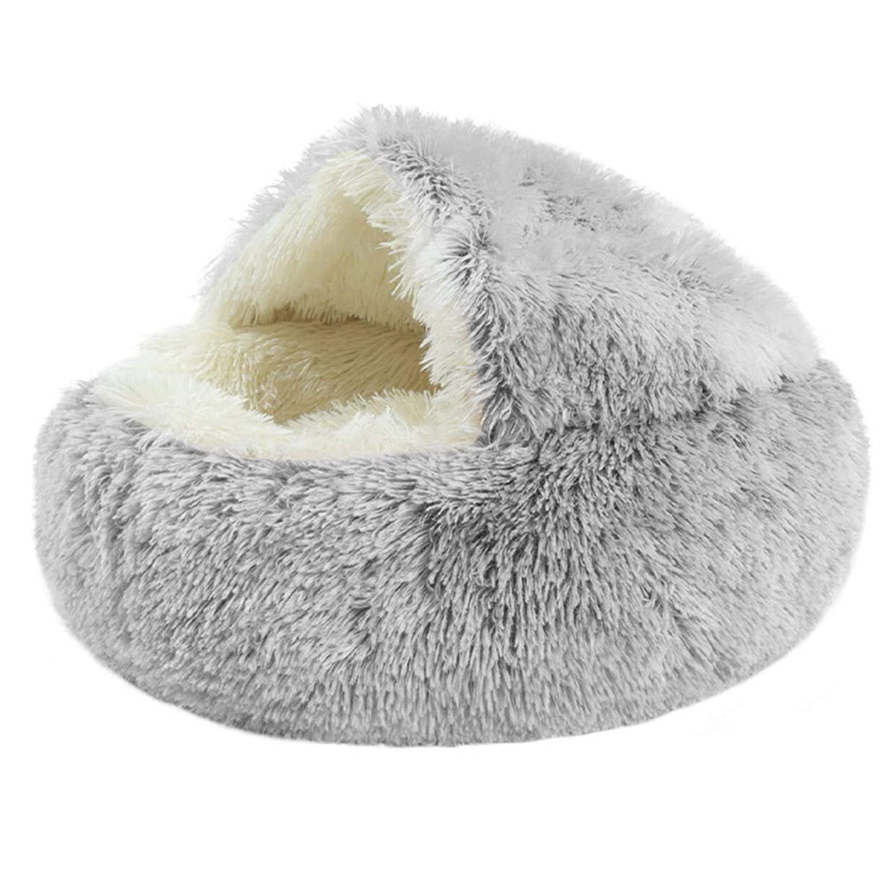 PETSWOL Cozy Burrowing Cave Pet Bed for Dogs and Cats