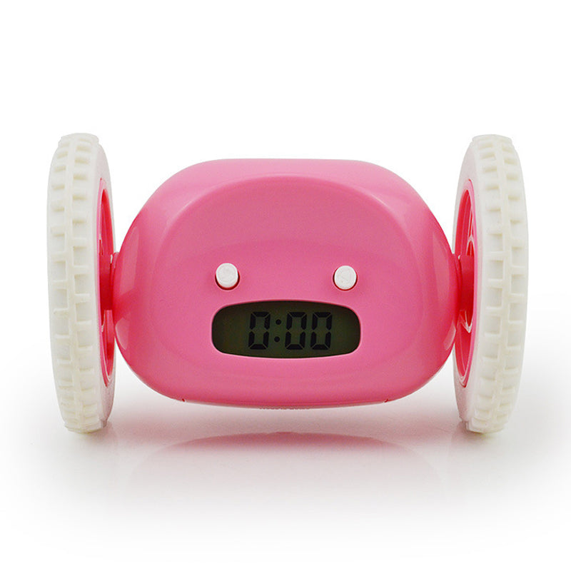 LED Lazy Running Electronic Digital Alarm Clock- Battery Operated