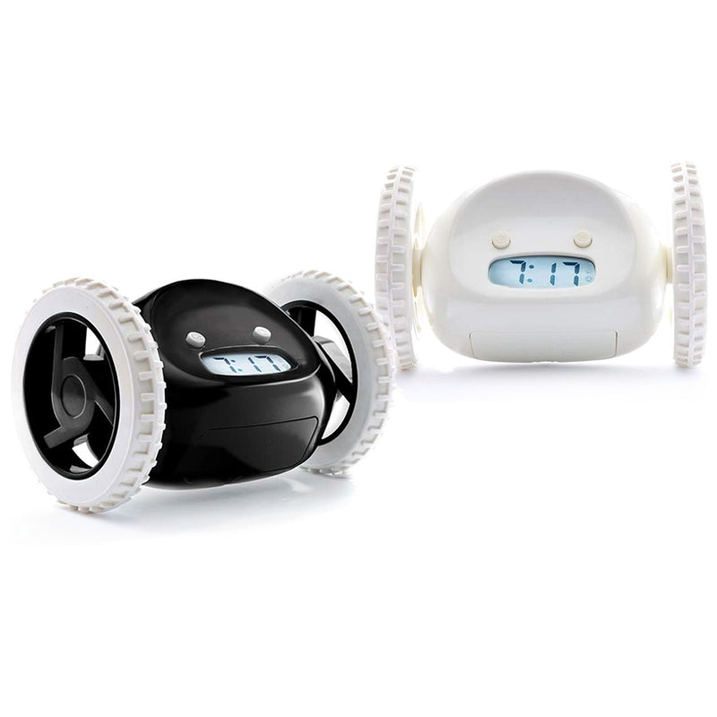 LED Lazy Running Electronic Digital Alarm Clock- Battery Operated