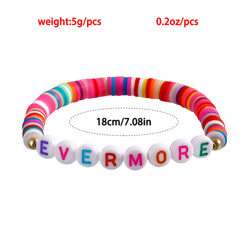 Album Inspired Taylor Concert Friendship Bracelet Polymer Clay Beads