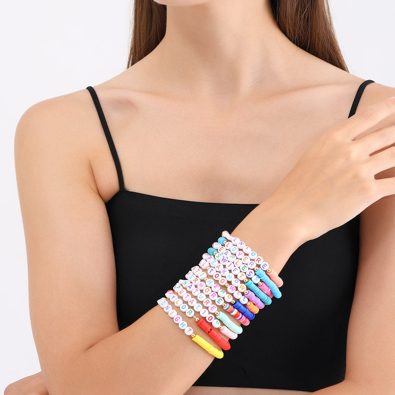 Album Inspired Taylor Concert Friendship Bracelet Polymer Clay Beads