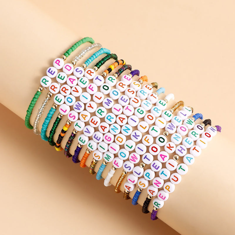 Album Inspired Taylor Concert Friendship Bracelet Polymer Clay Beads