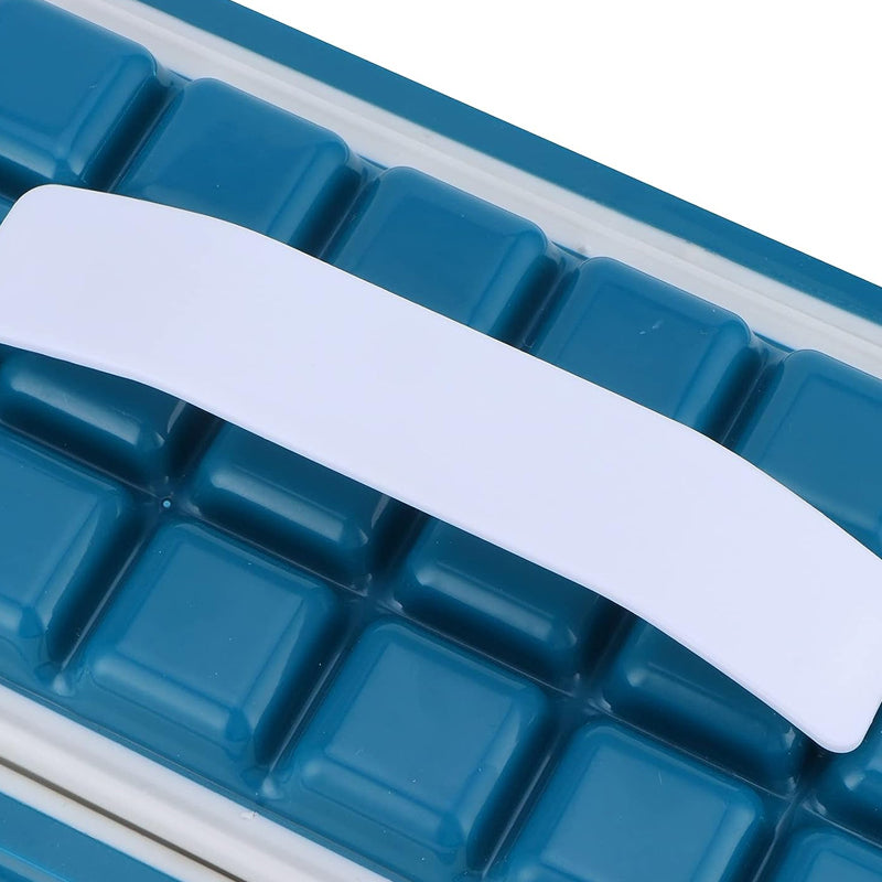 Water Tight Stackable Quick-Release Silicon Ice Cube Molder with Lid