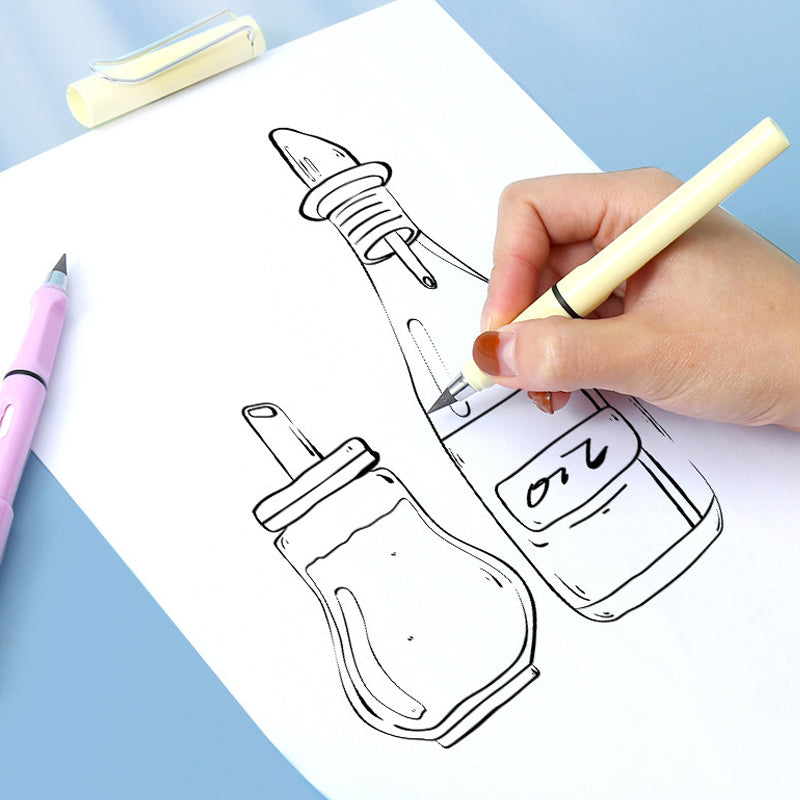 Pack of 12 Eternal Pencils Everlasting Inkless Colored Drawing Pens