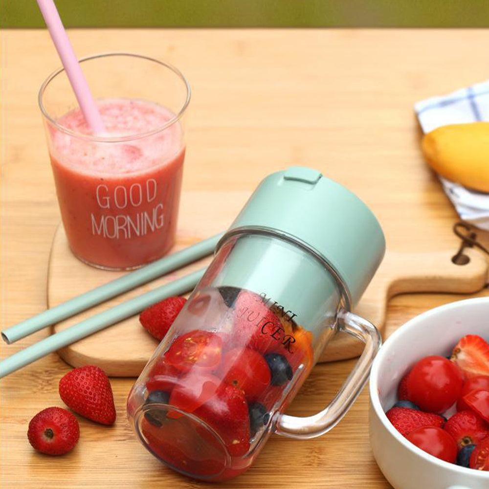 10-Blades Portable Electric Juicer Mug USB -Rechargeable
