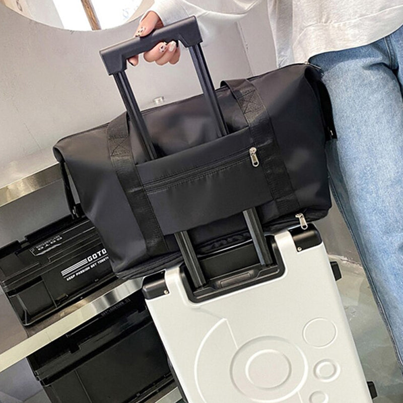 Large Capacity Collapsible Travel Bag with Dry and Wet Compartment