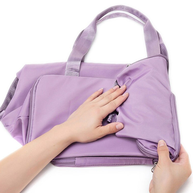 Large Capacity Collapsible Travel Bag with Dry and Wet Compartment