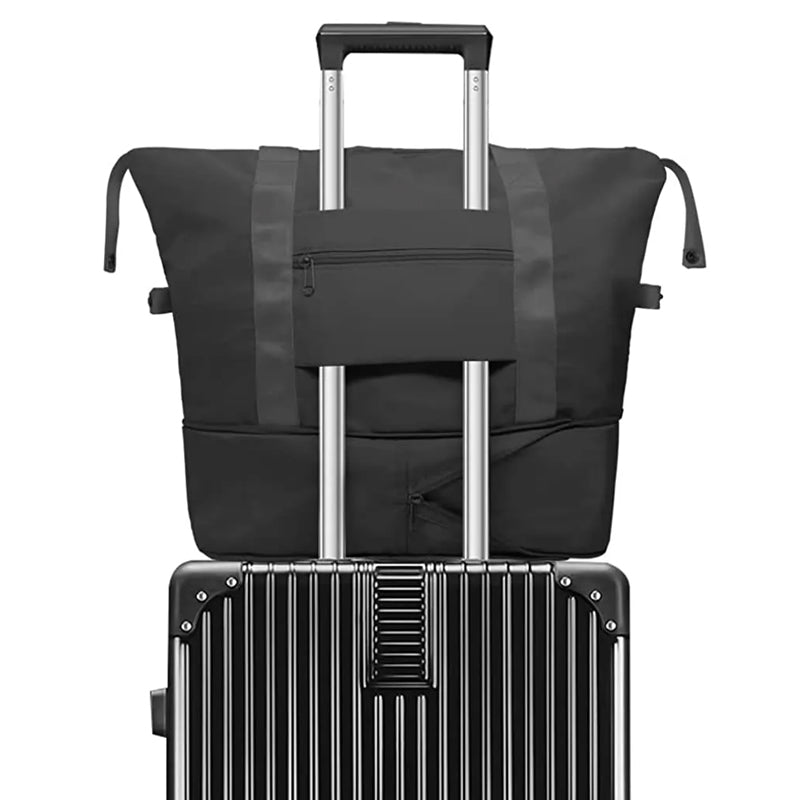 Large Capacity Collapsible Travel Bag with Dry and Wet Compartment