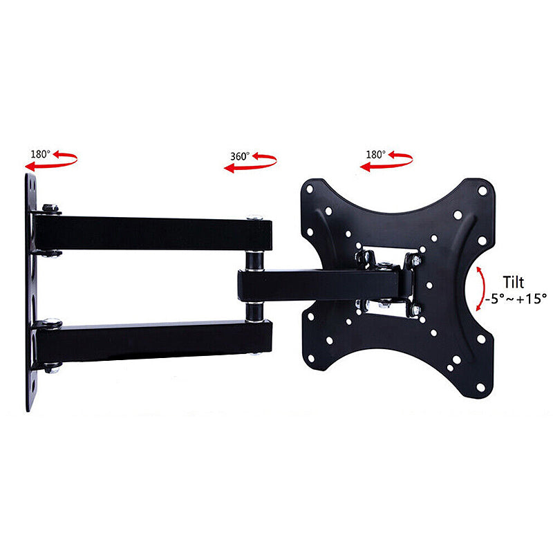 Full Motion TV Wall Mount Bracket Swivel Tilt for 32 to 55-inch TV