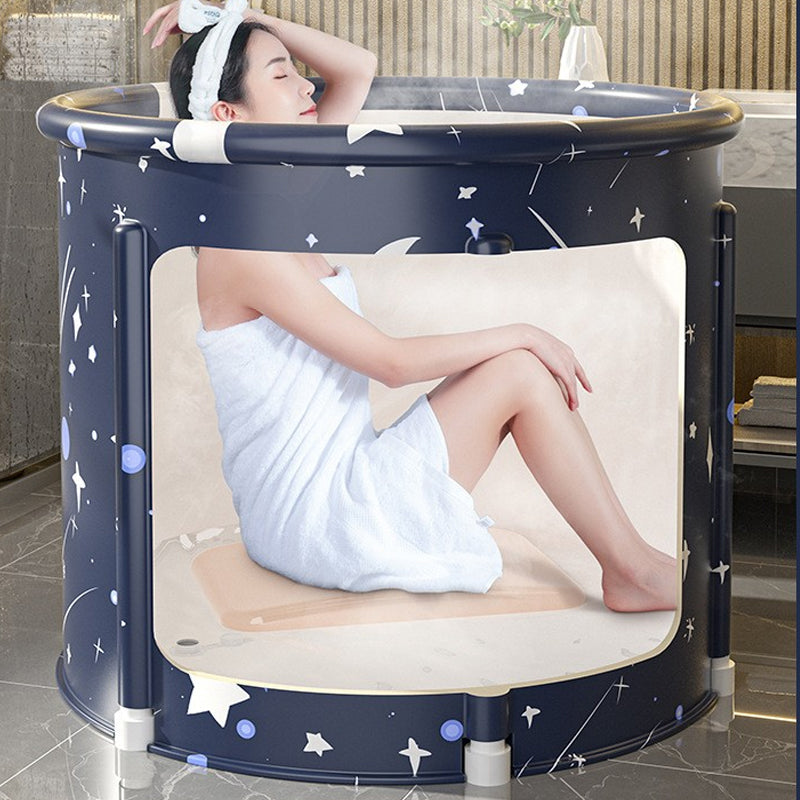 Portable Japanese Soaking Bathtub Free-Standing Adult Dipping Barrel