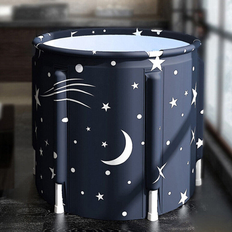 Portable Japanese Soaking Bathtub Free-Standing Adult Dipping Barrel