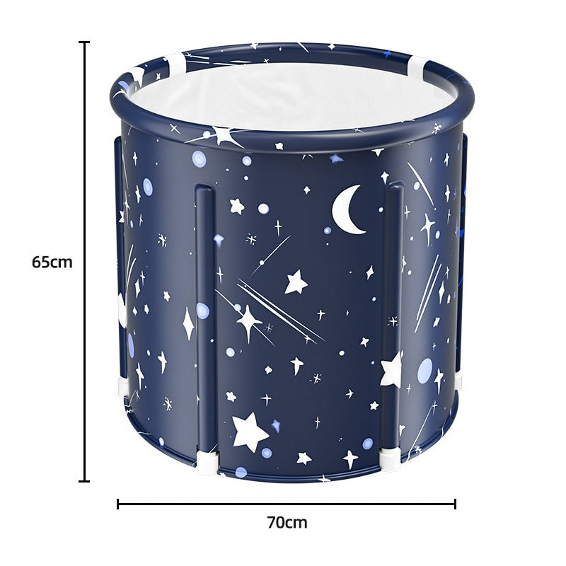 Portable Japanese Soaking Bathtub Free-Standing Adult Dipping Barrel