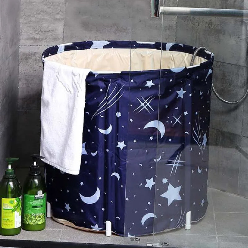 Portable Japanese Soaking Bathtub Free-Standing Adult Dipping Barrel
